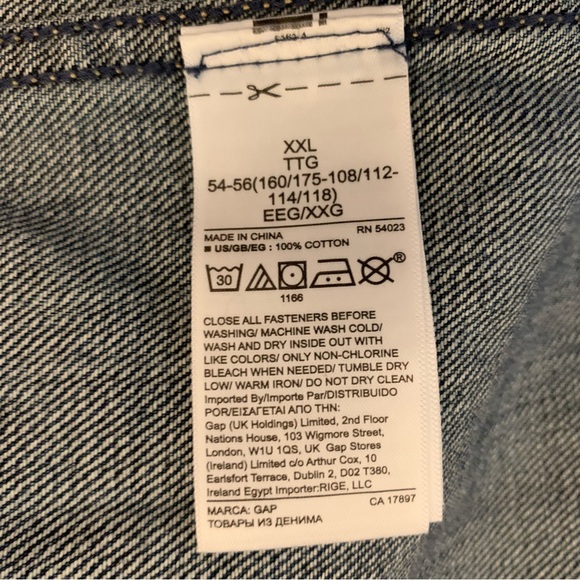 Gap Icon Jean Jacket Dark Indigo XXL Women’s Like New All Seasons Classic Blue - Picture 5 of 16